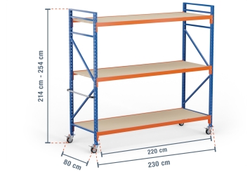 Étagère stockage mobile